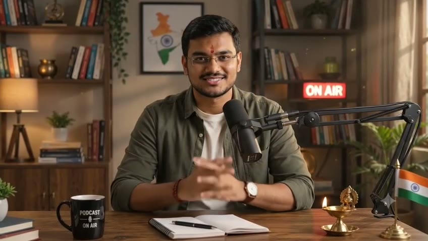 AI Podcast Studio Film — key frame from the AI generated film